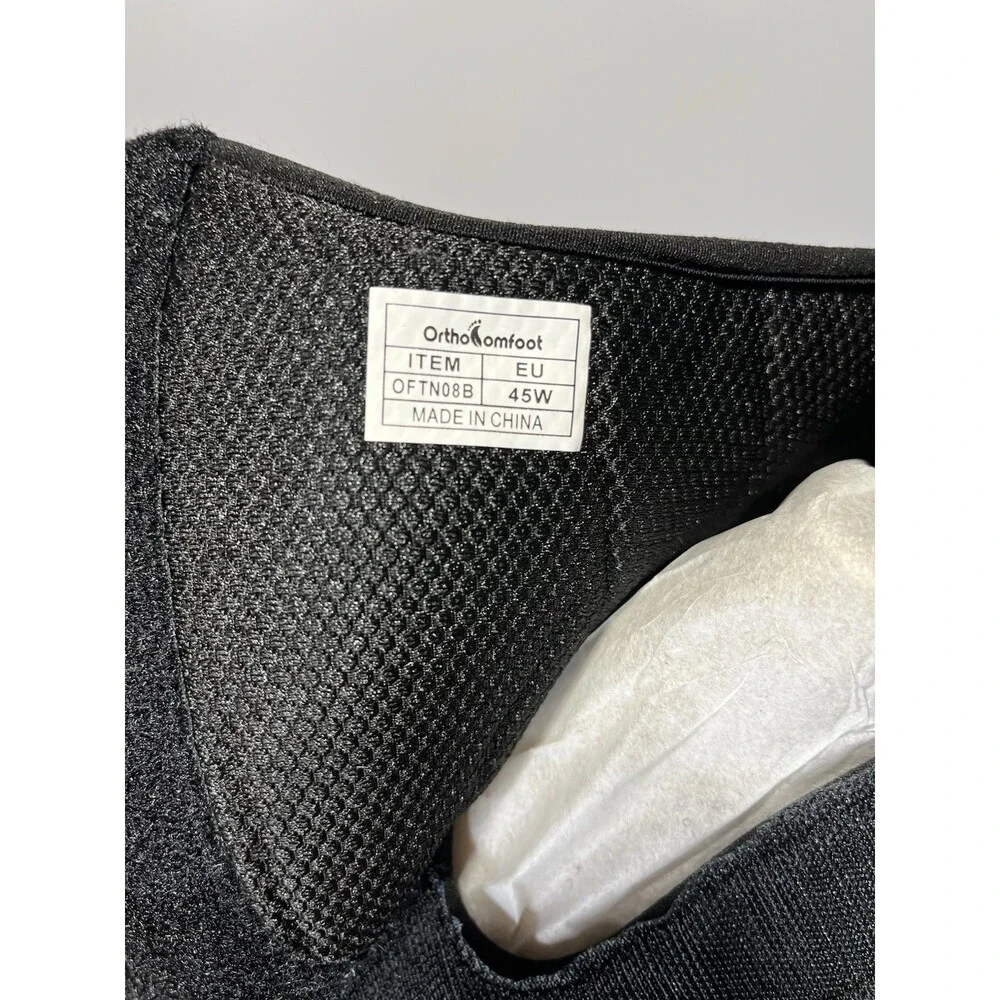 NEW Orthopedic Men's Wide Shoes Diabetic Slip On OrthoComFoot Size 11 Black